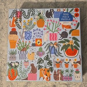 Galison Cats In The Houseplants 500 Piece Puzzle